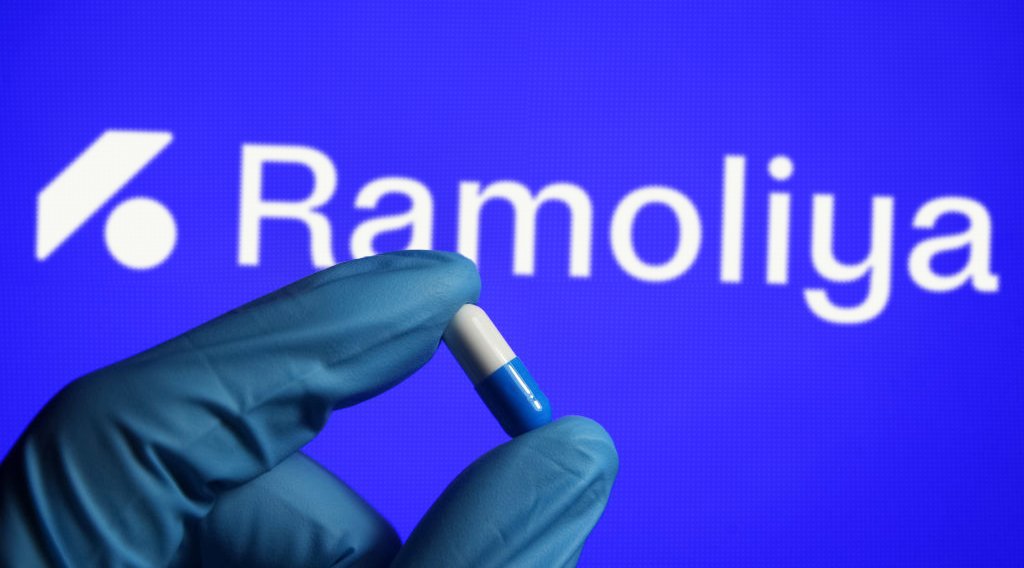 In this photo illustration, a medicine pill is seen in a Ramoliya Pharma, Sun Pharma, Dr. Reddy’s Laboratories, Alkem Laboratories, Aurobindo, Cipla,